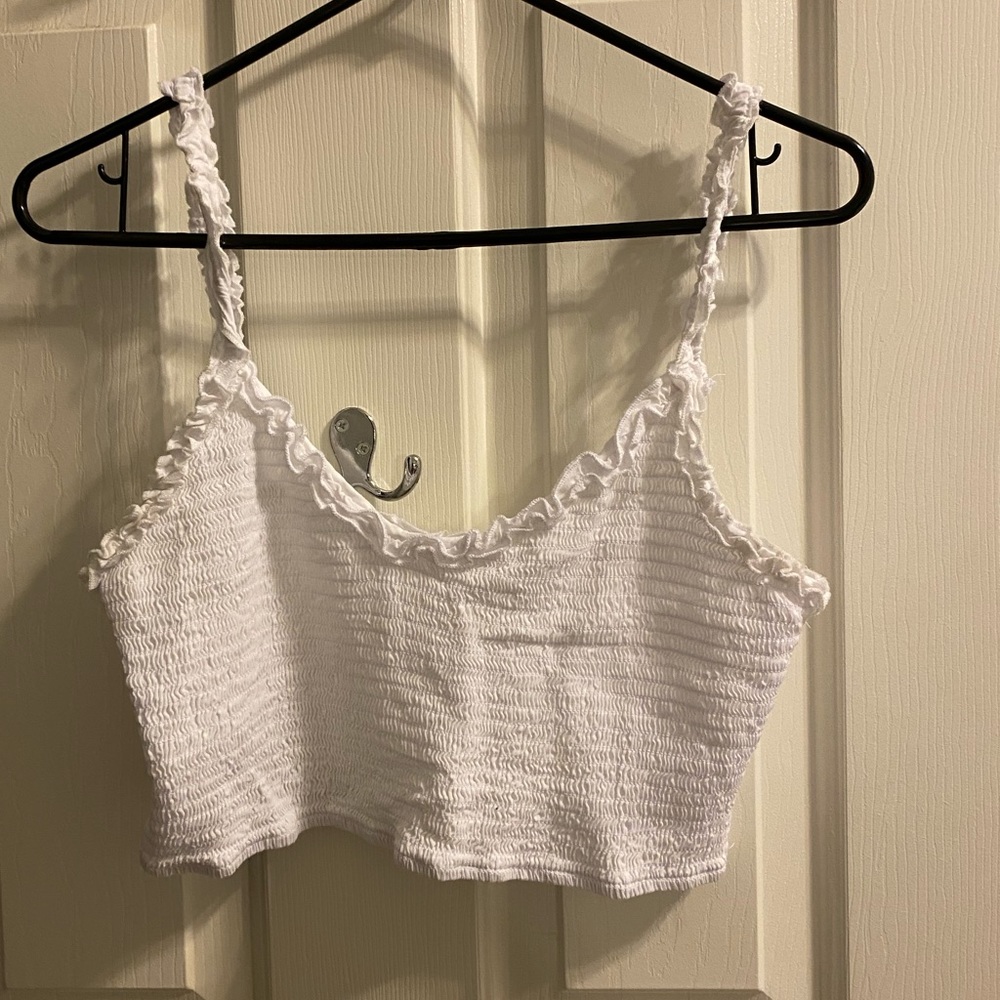 **SOLD** white cropped tank top